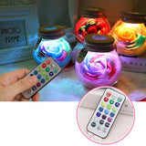Bloom - LED Rose Bottle Lamp